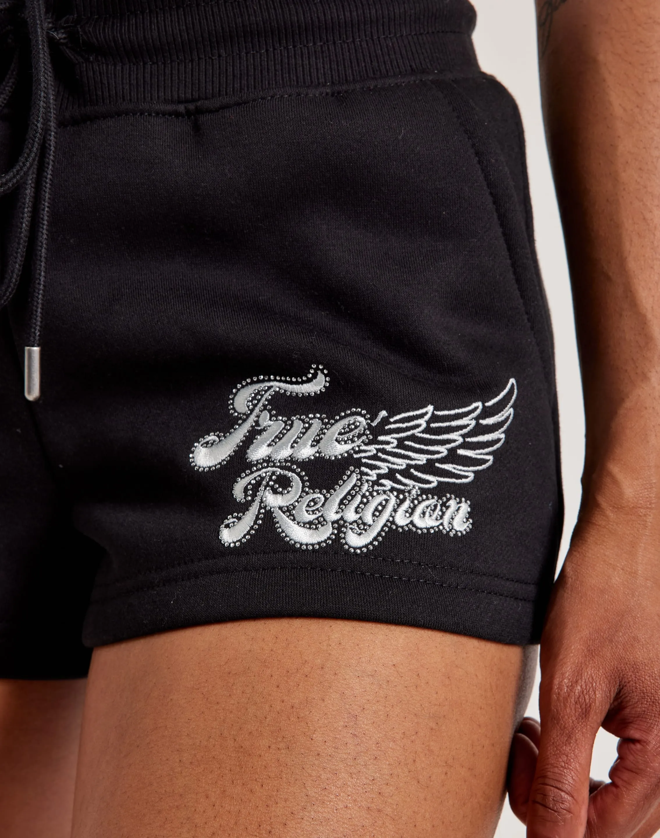 True Religion Crystal Wing Lounge Shorts