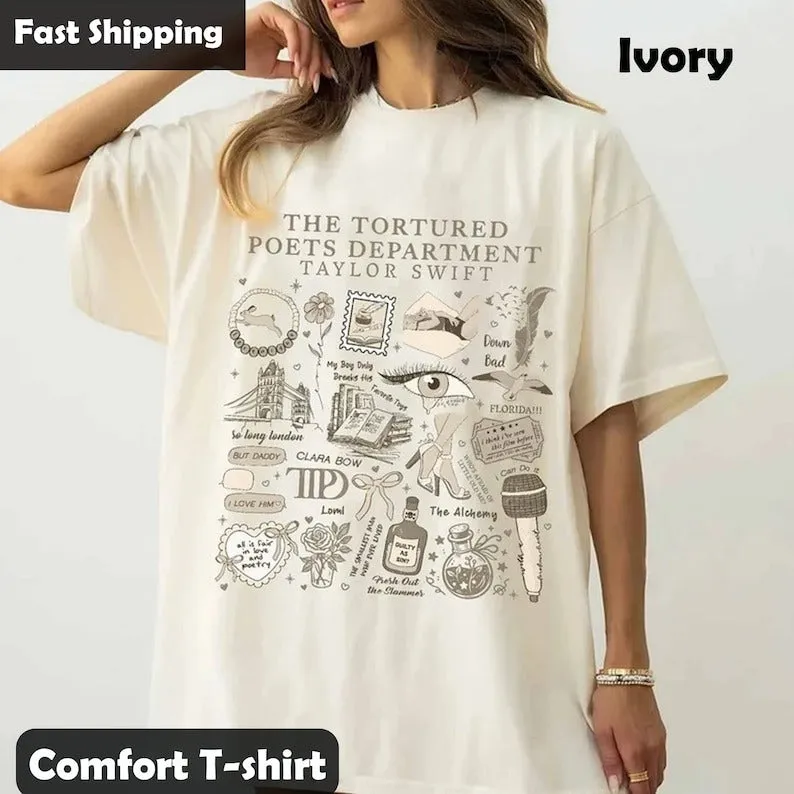 TS Taylor The Tortured Poets Department 7 T-Shirt