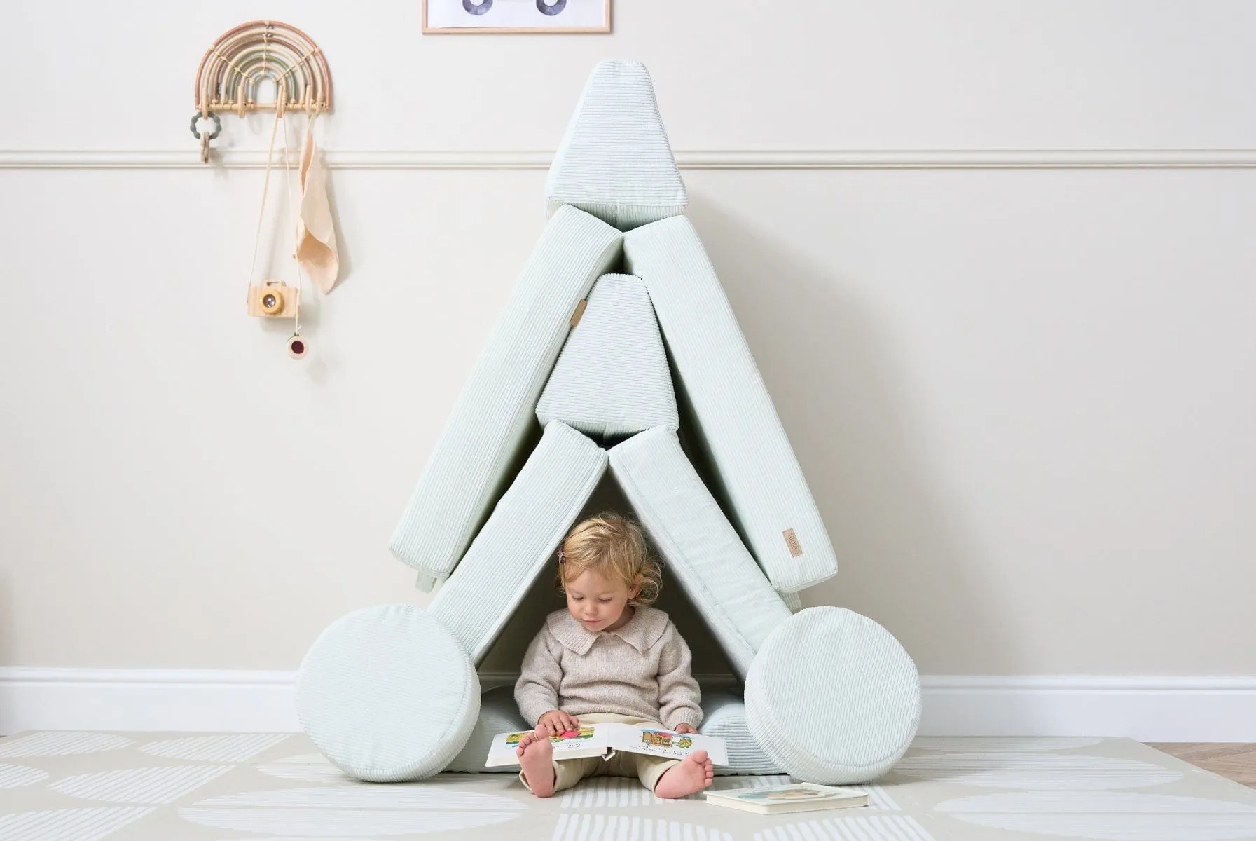 Tutti Bambini Playrama Montessori Kids Play  Sofa - Sea Mist
