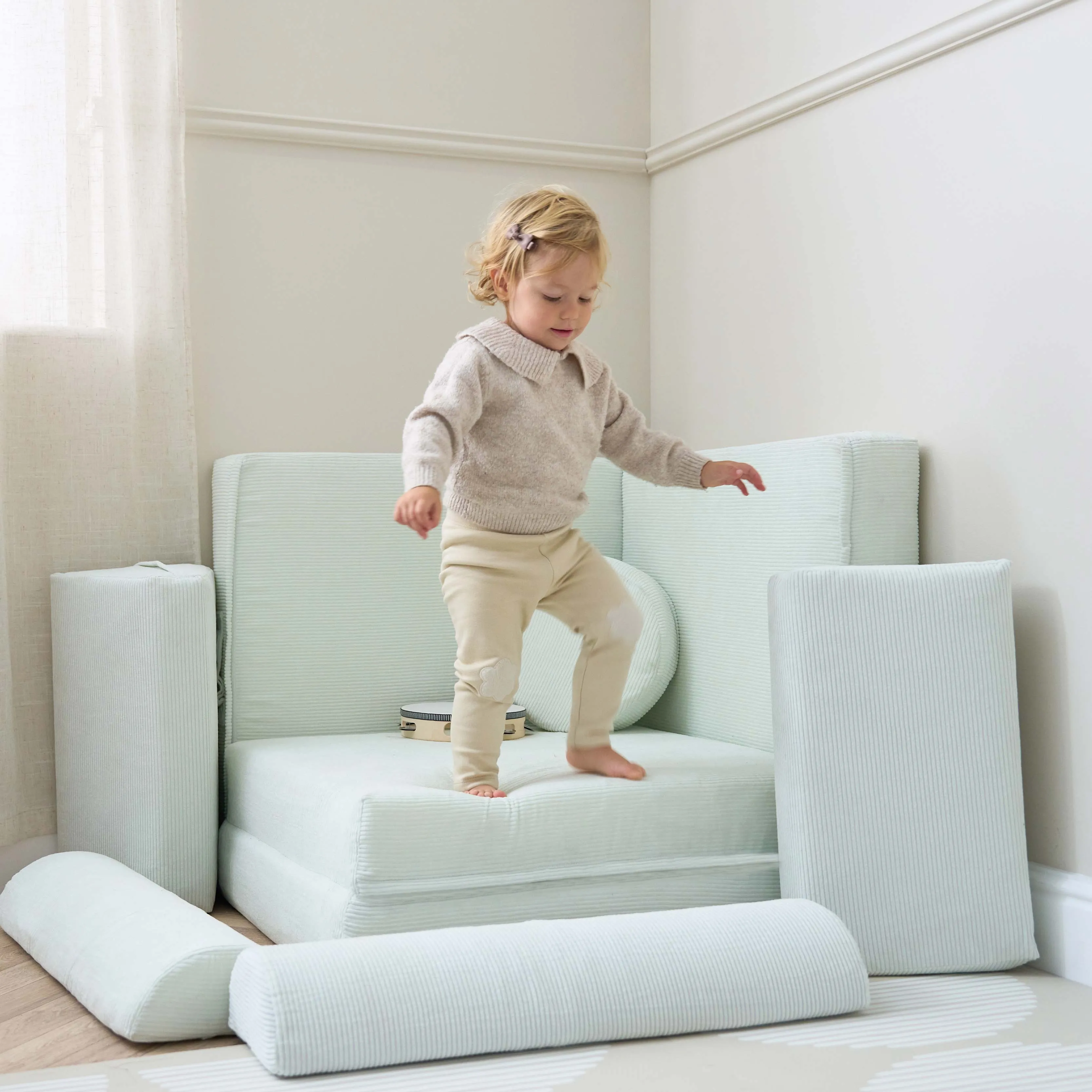 Tutti Bambini Playrama Montessori Kids Play  Sofa - Sea Mist