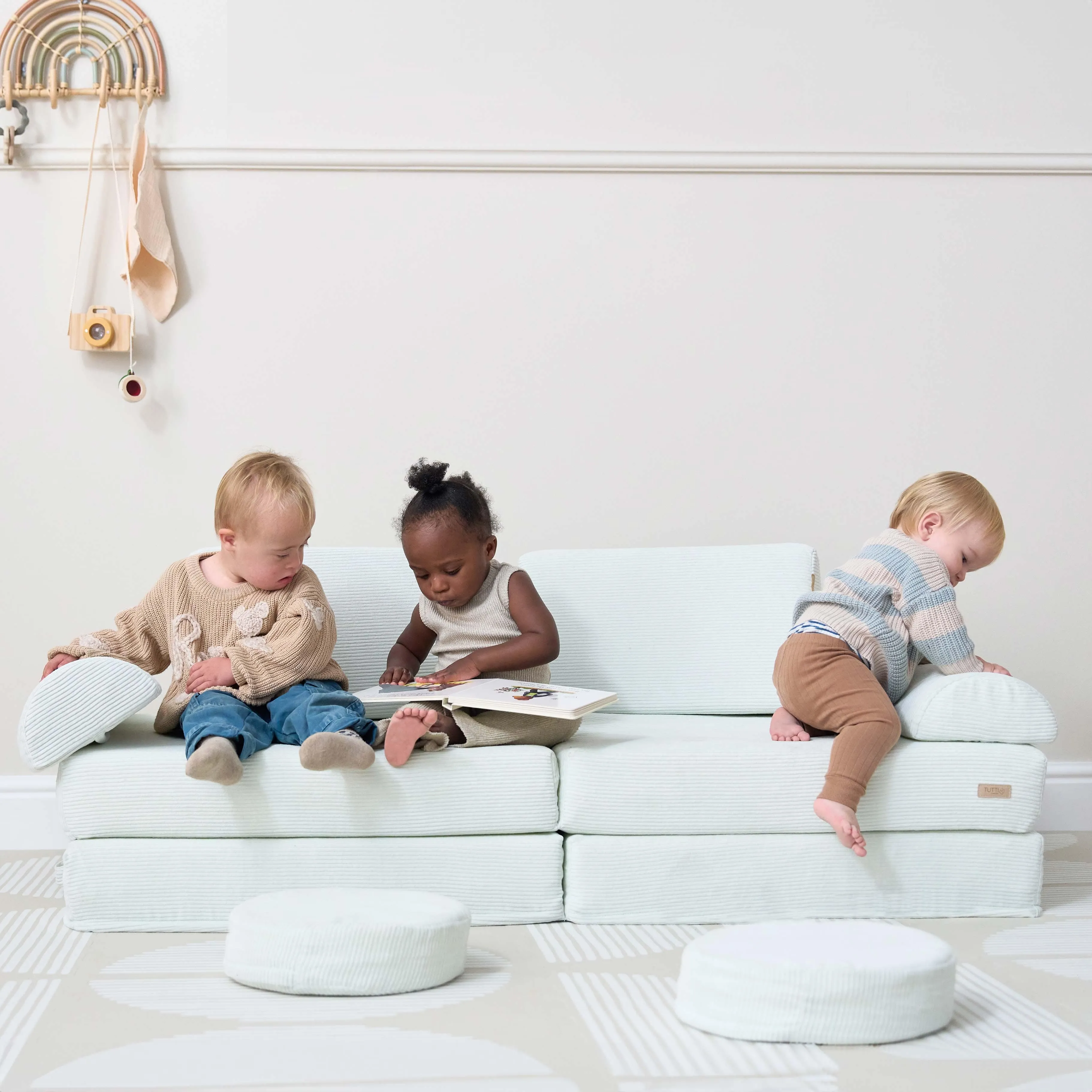 Tutti Bambini Playrama Montessori Kids Play  Sofa - Sea Mist