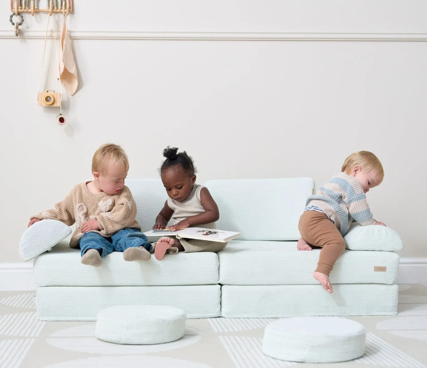 Tutti Bambini Playrama Montessori Kids Play  Sofa - Sea Mist