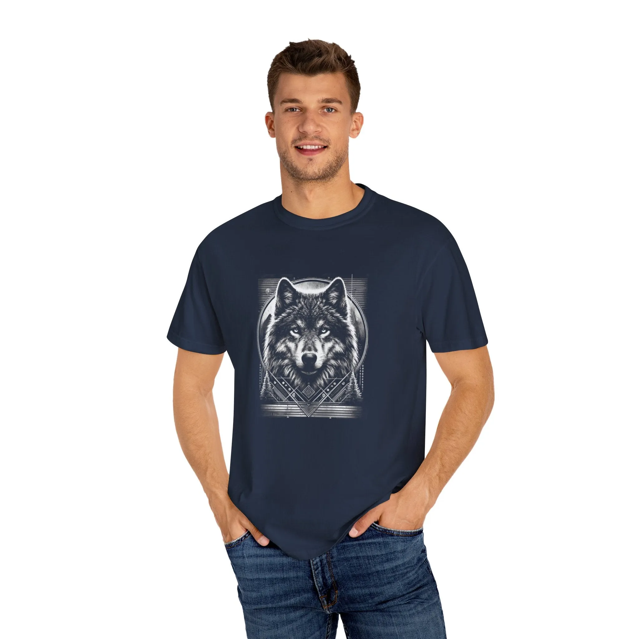 Unisex Garment-Dyed Wolf T-shirt
