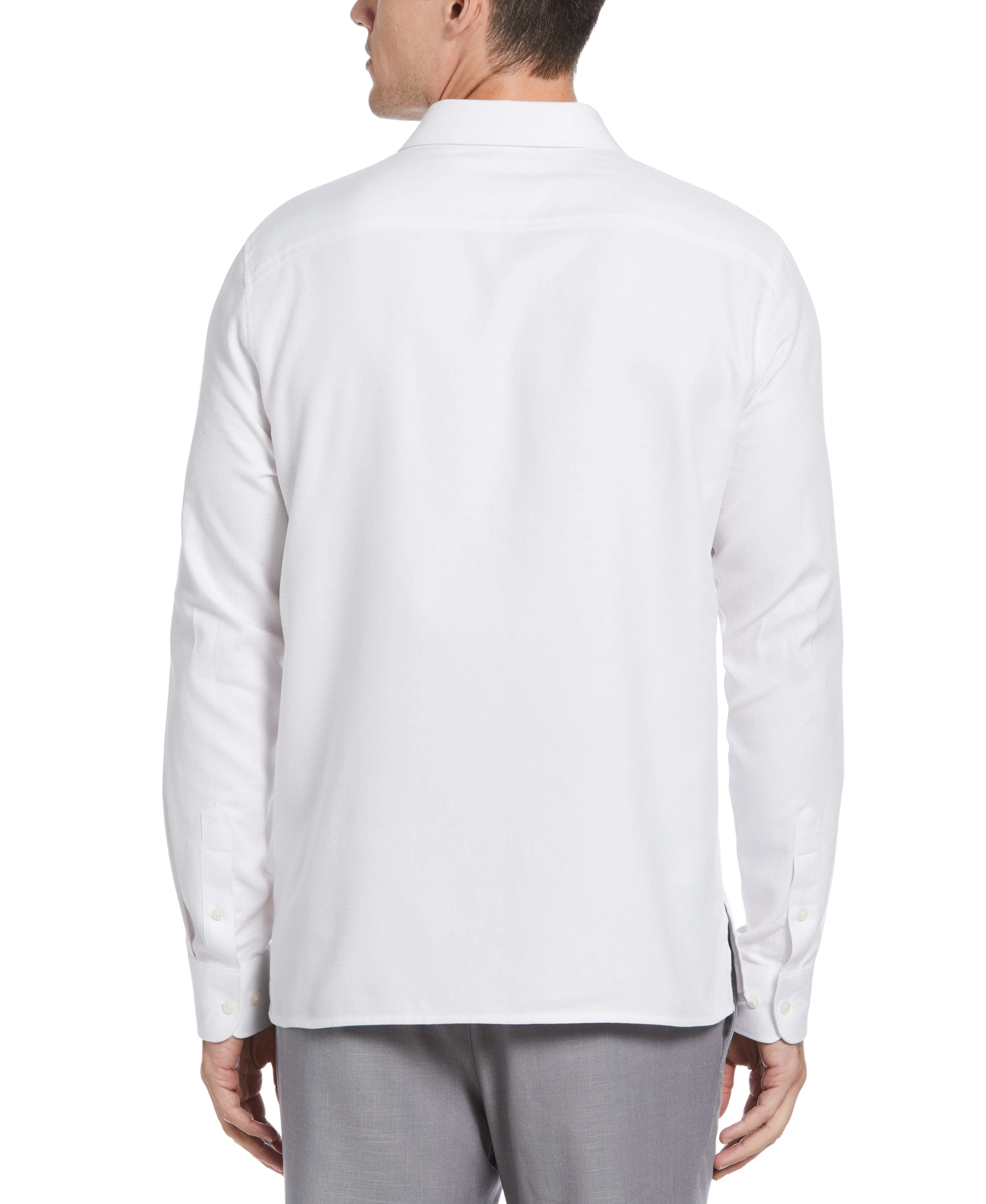 Untucked Geometric Dobby Shirt