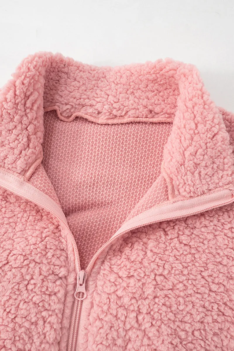US3161 Fleece Jacket and Shorts Set