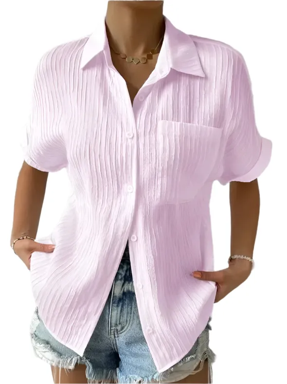 Valeria – Lightweight Pleated Women's Shirt