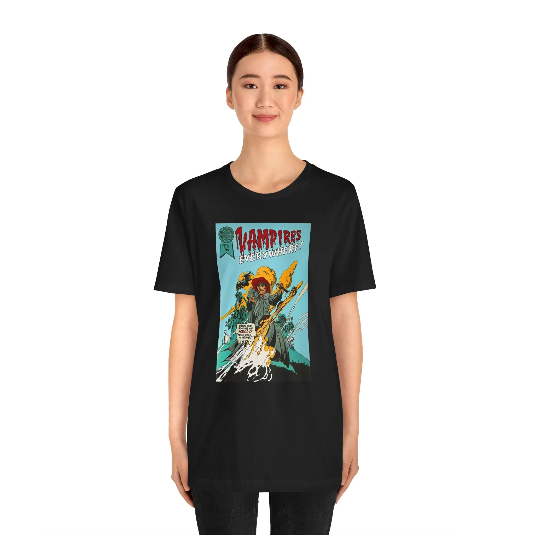 Vampires Everywhere / I don't like scary comics /  Unisex Jersey Short Sleeve Tee