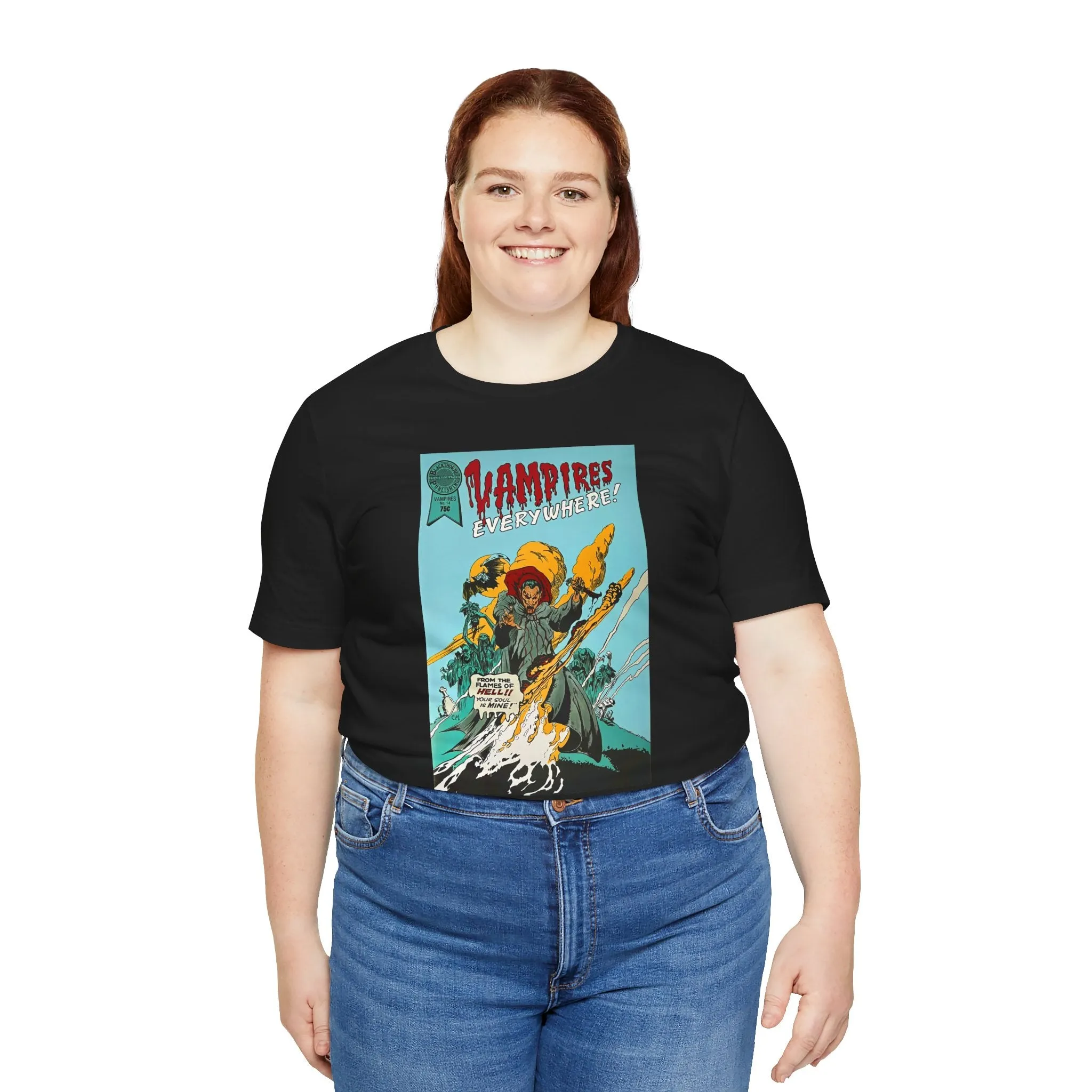 Vampires Everywhere / I don't like scary comics /  Unisex Jersey Short Sleeve Tee