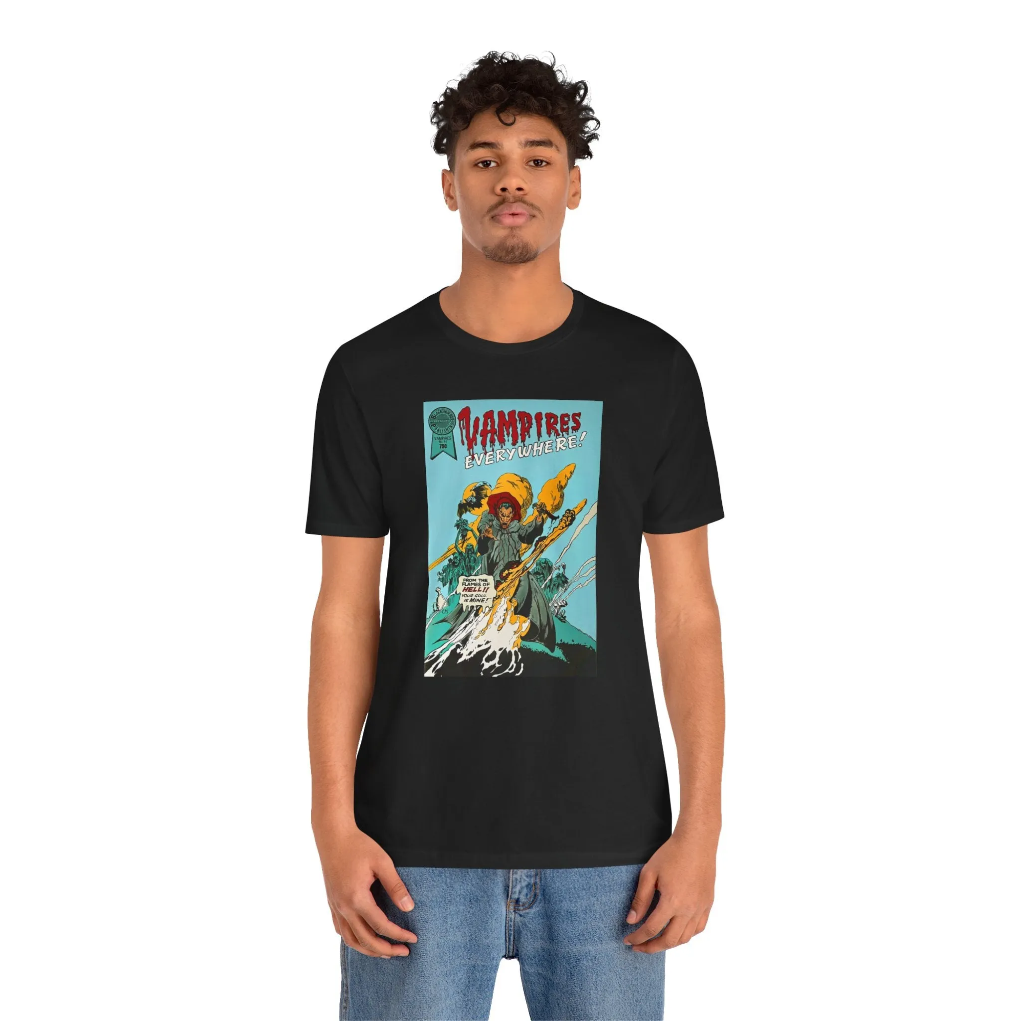 Vampires Everywhere / I don't like scary comics /  Unisex Jersey Short Sleeve Tee