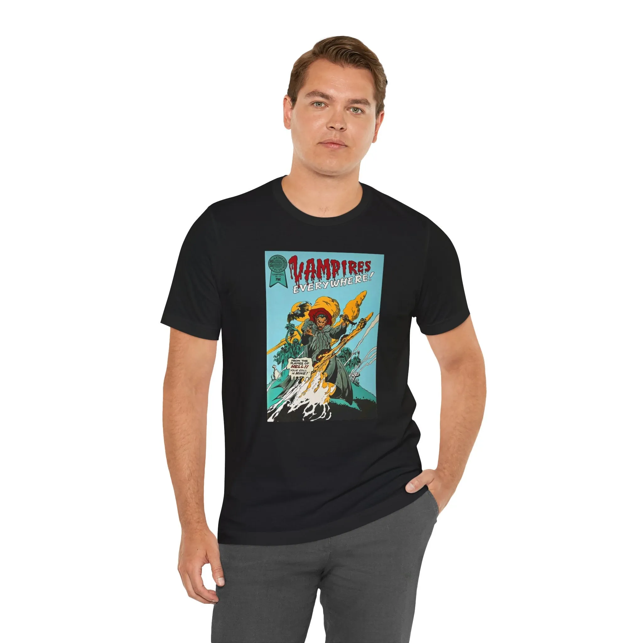 Vampires Everywhere / I don't like scary comics /  Unisex Jersey Short Sleeve Tee
