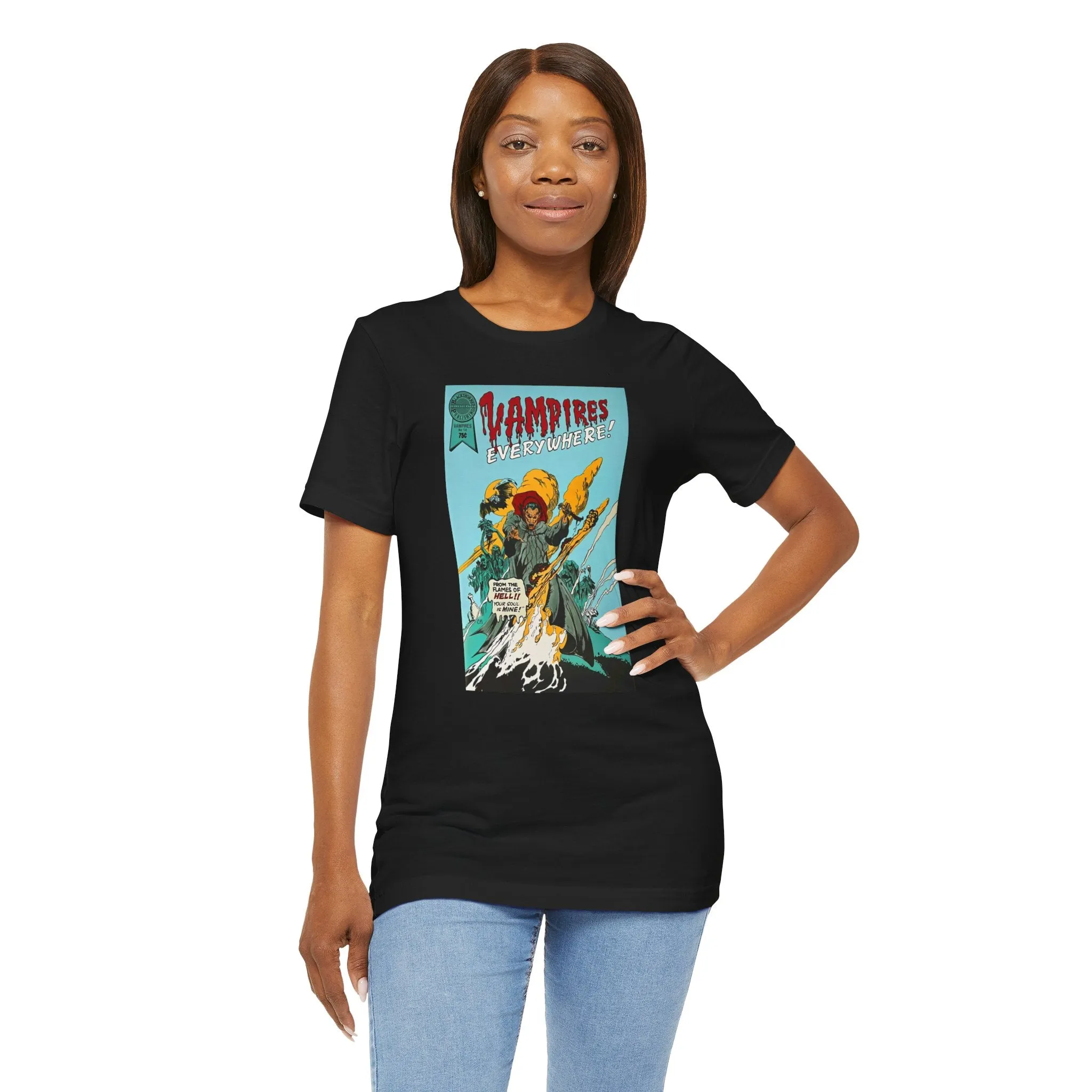 Vampires Everywhere / I don't like scary comics /  Unisex Jersey Short Sleeve Tee