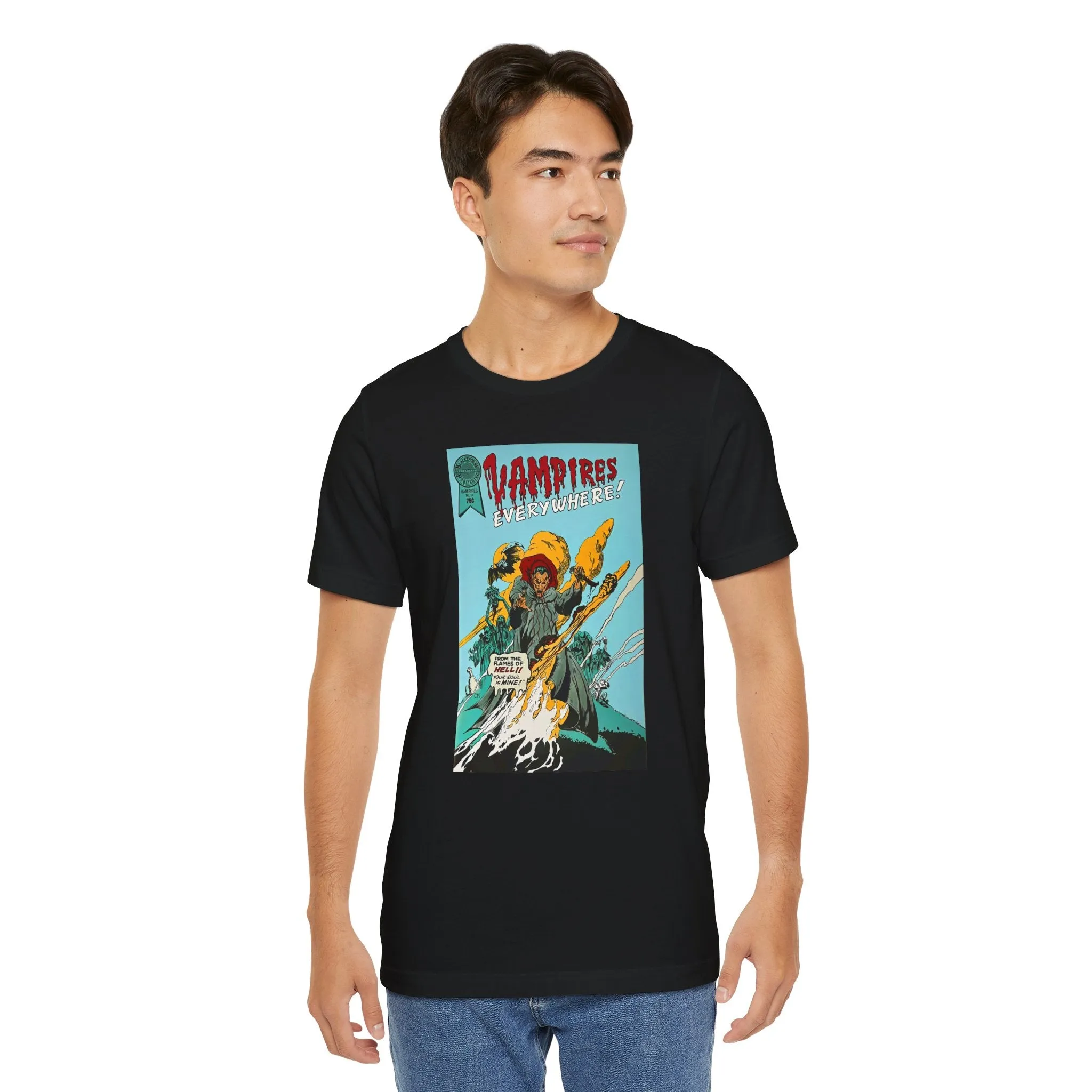 Vampires Everywhere / I don't like scary comics /  Unisex Jersey Short Sleeve Tee