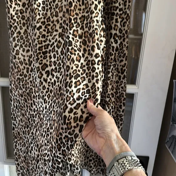 VELVET animal, print, wrap  skirt, size small