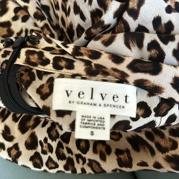 VELVET animal, print, wrap  skirt, size small