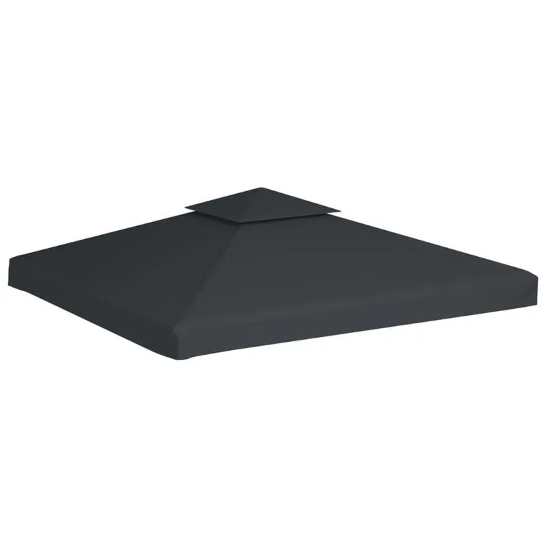 vidaXL Gazebo Cover Canopy Replacement 1 oz/ft² Dark Gray 9.8'x9.8'