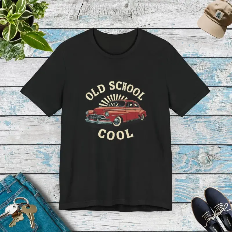 Vintage Vibes Unisex Tee for School Cool Car Fans