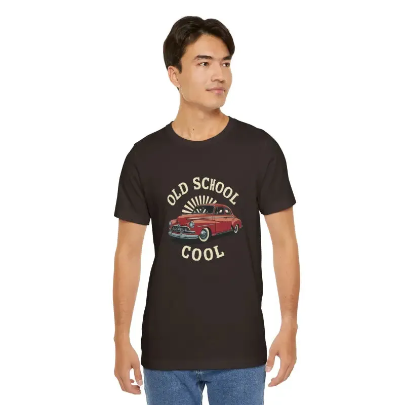 Vintage Vibes Unisex Tee for School Cool Car Fans