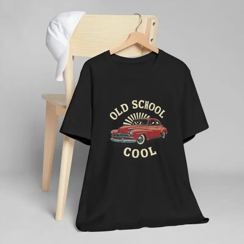 Vintage Vibes Unisex Tee for School Cool Car Fans