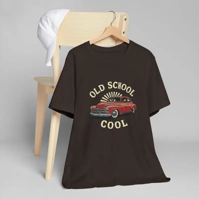 Vintage Vibes Unisex Tee for School Cool Car Fans