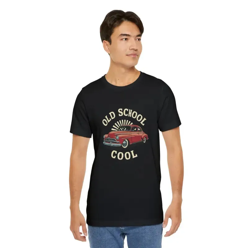 Vintage Vibes Unisex Tee for School Cool Car Fans