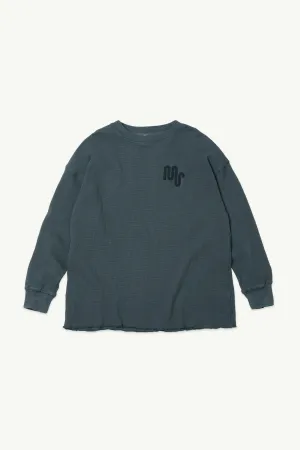 Waffle Tee Plum Kitten