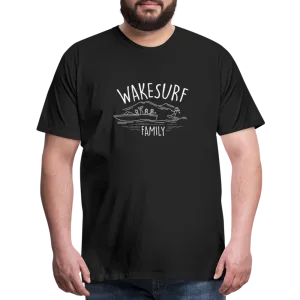 Wakesurf Family (girl and girl) Men's Premium T-Shirt