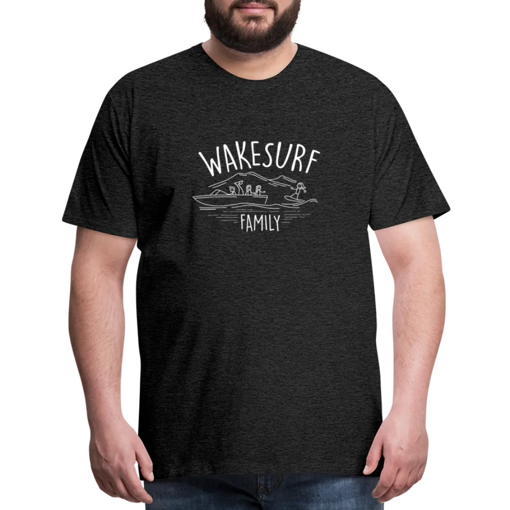 Wakesurf Family (girl and girl) Men's Premium T-Shirt
