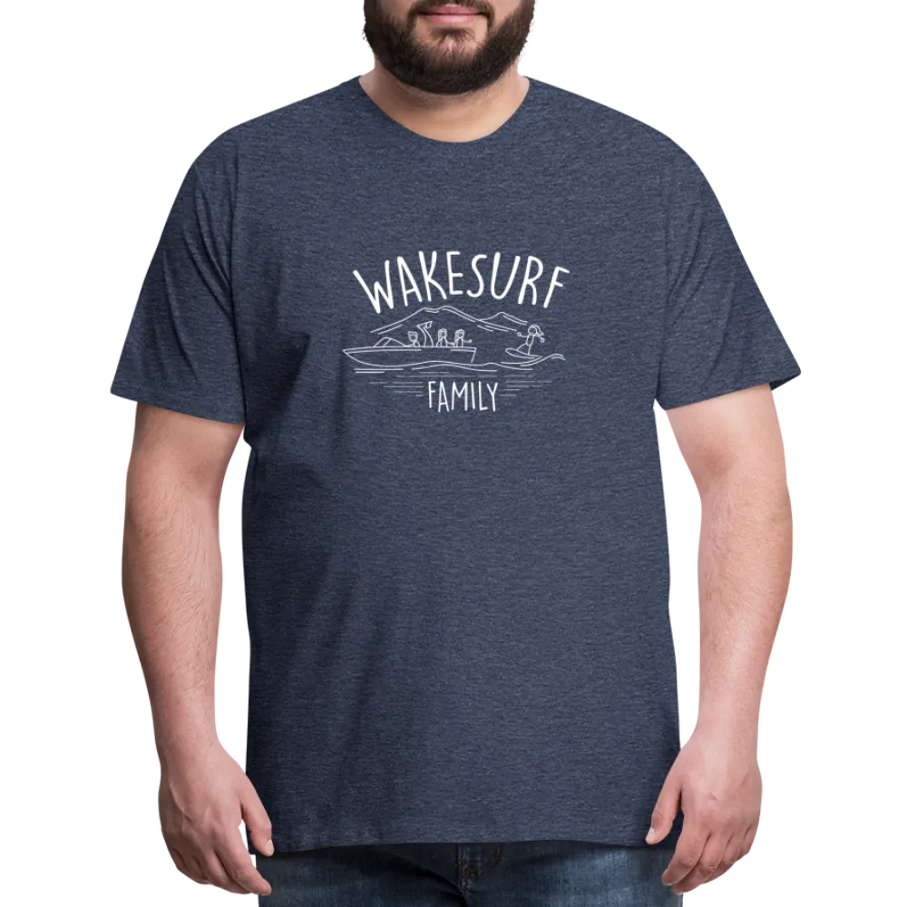 Wakesurf Family (girl and girl) Men's Premium T-Shirt