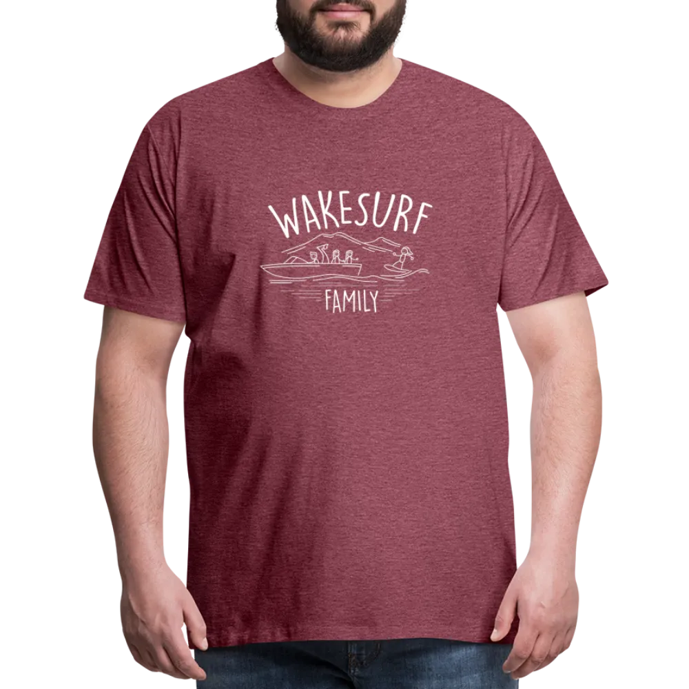 Wakesurf Family (girl and girl) Men's Premium T-Shirt