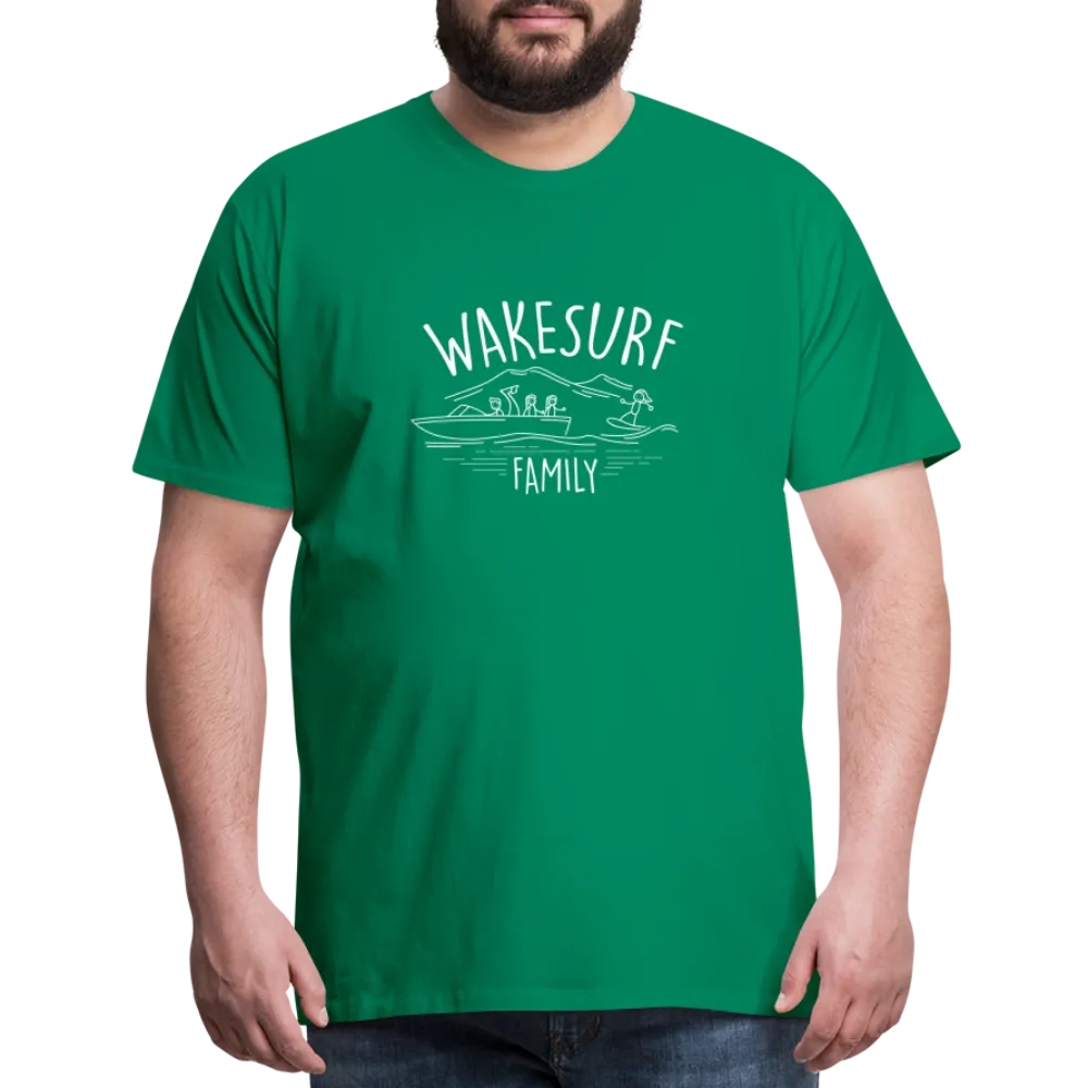 Wakesurf Family (girl and girl) Men's Premium T-Shirt