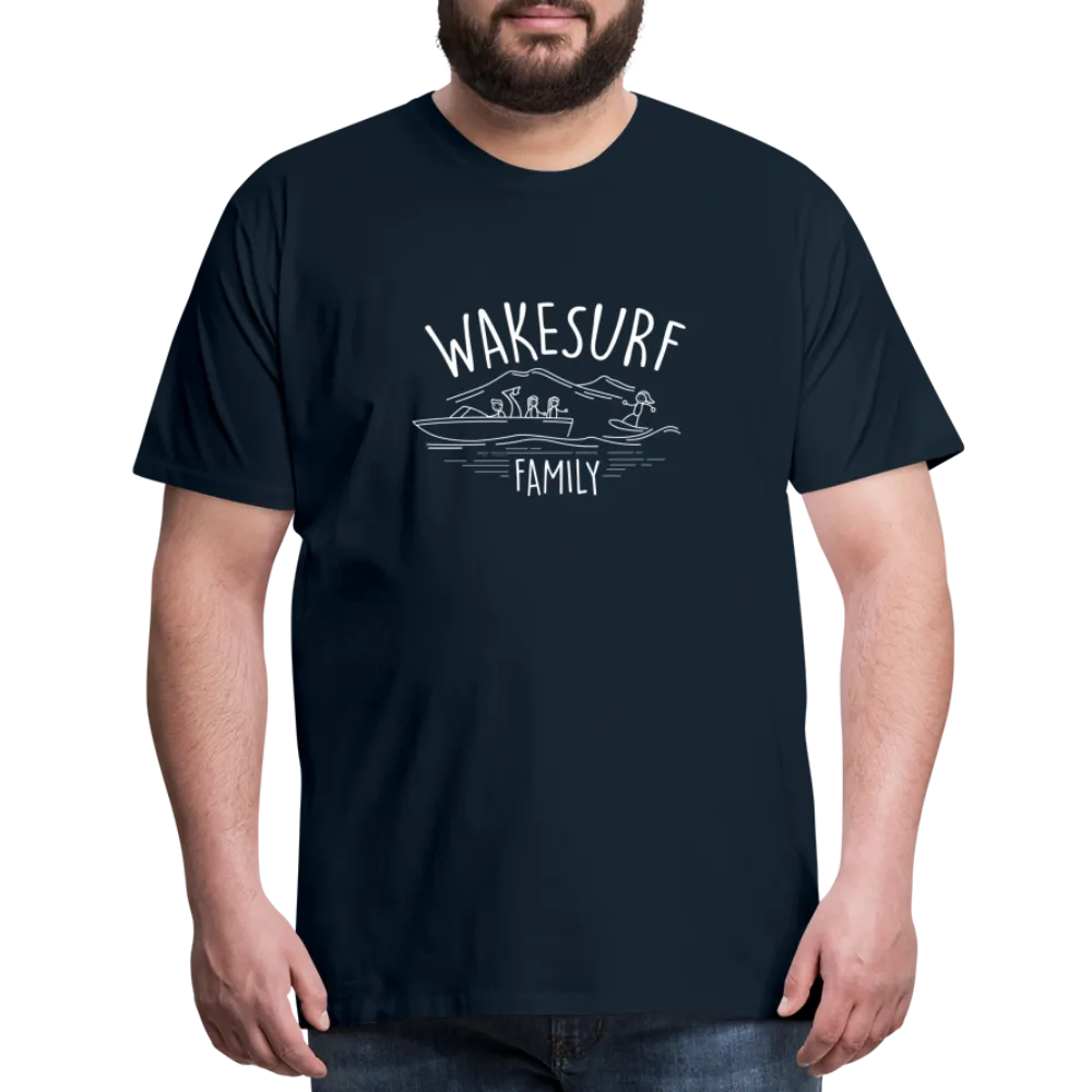 Wakesurf Family (girl and girl) Men's Premium T-Shirt