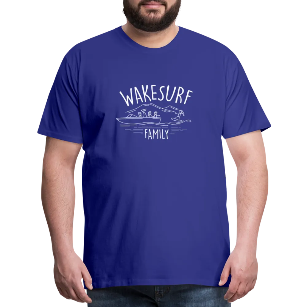 Wakesurf Family (girl and girl) Men's Premium T-Shirt
