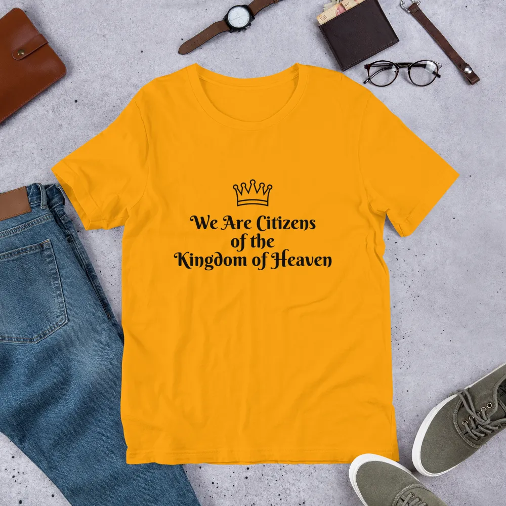 We Are Citizens, Unisex Adult Short-Sleeve T-Shirt-Black Text