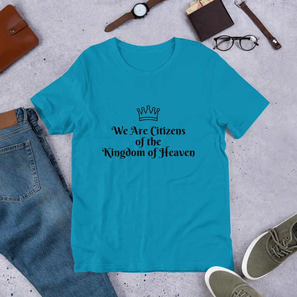 We Are Citizens, Unisex Adult Short-Sleeve T-Shirt-Black Text