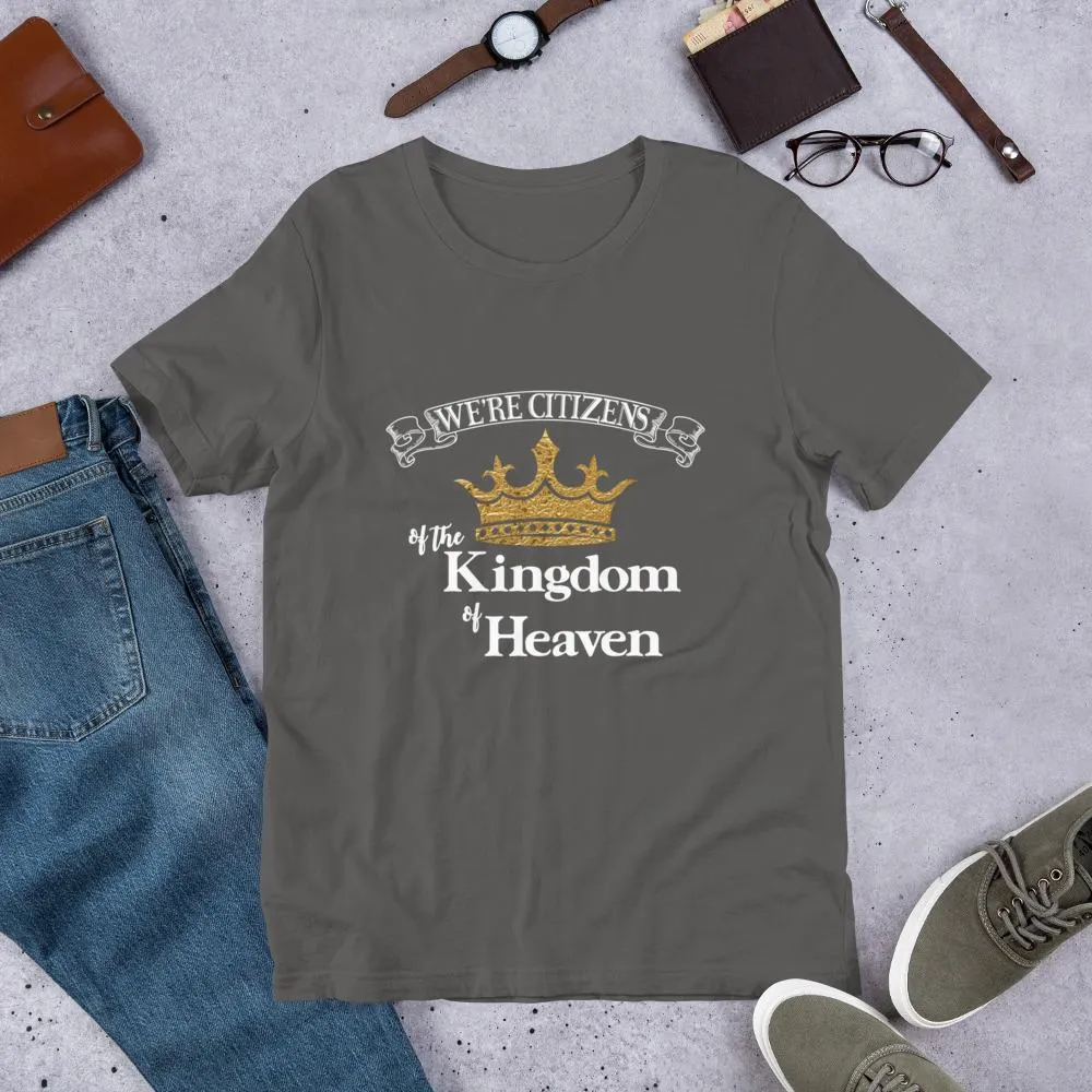We're Citizens, Unisex Adult Short-Sleeve T-Shirt-White Text