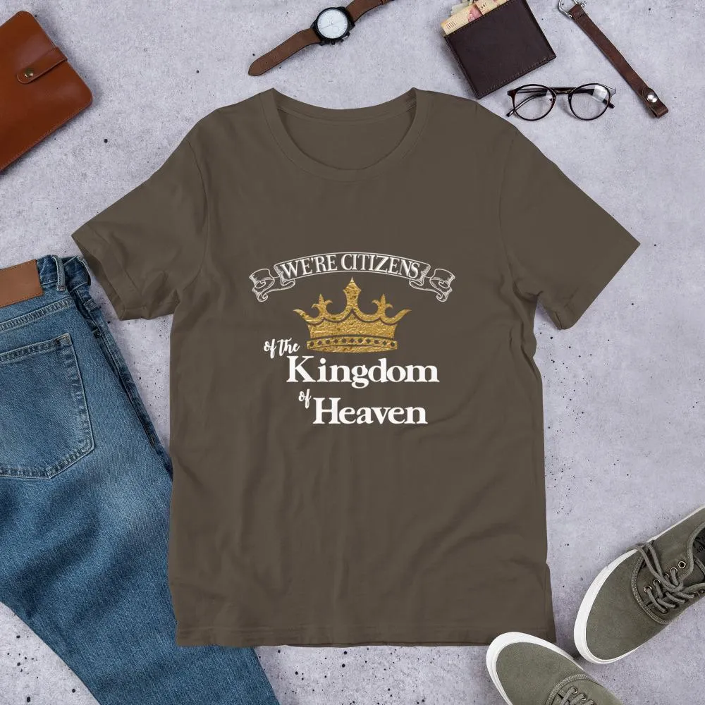 We're Citizens, Unisex Adult Short-Sleeve T-Shirt-White Text