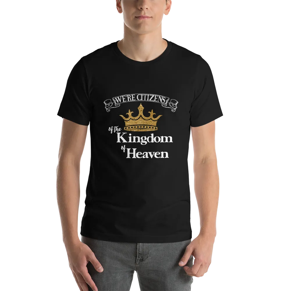 We're Citizens, Unisex Adult Short-Sleeve T-Shirt-White Text