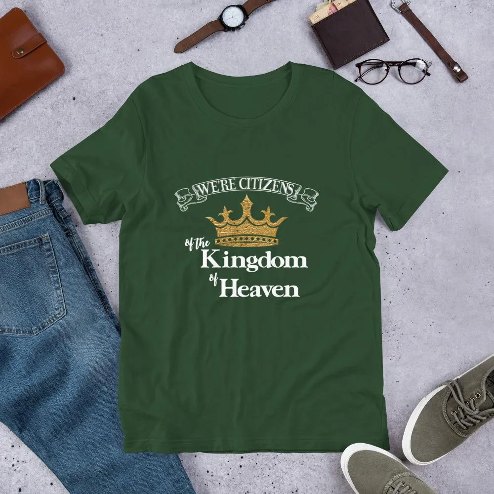 We're Citizens, Unisex Adult Short-Sleeve T-Shirt-White Text