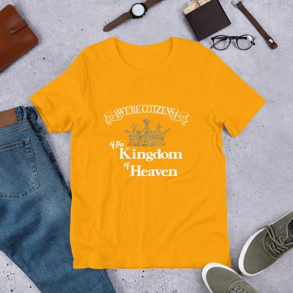 We're Citizens, Unisex Adult Short-Sleeve T-Shirt-White Text
