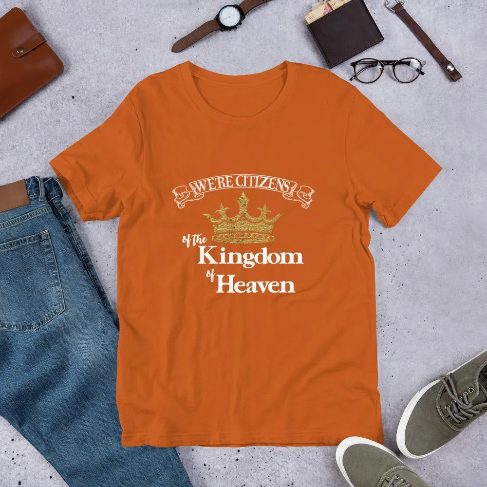 We're Citizens, Unisex Adult Short-Sleeve T-Shirt-White Text