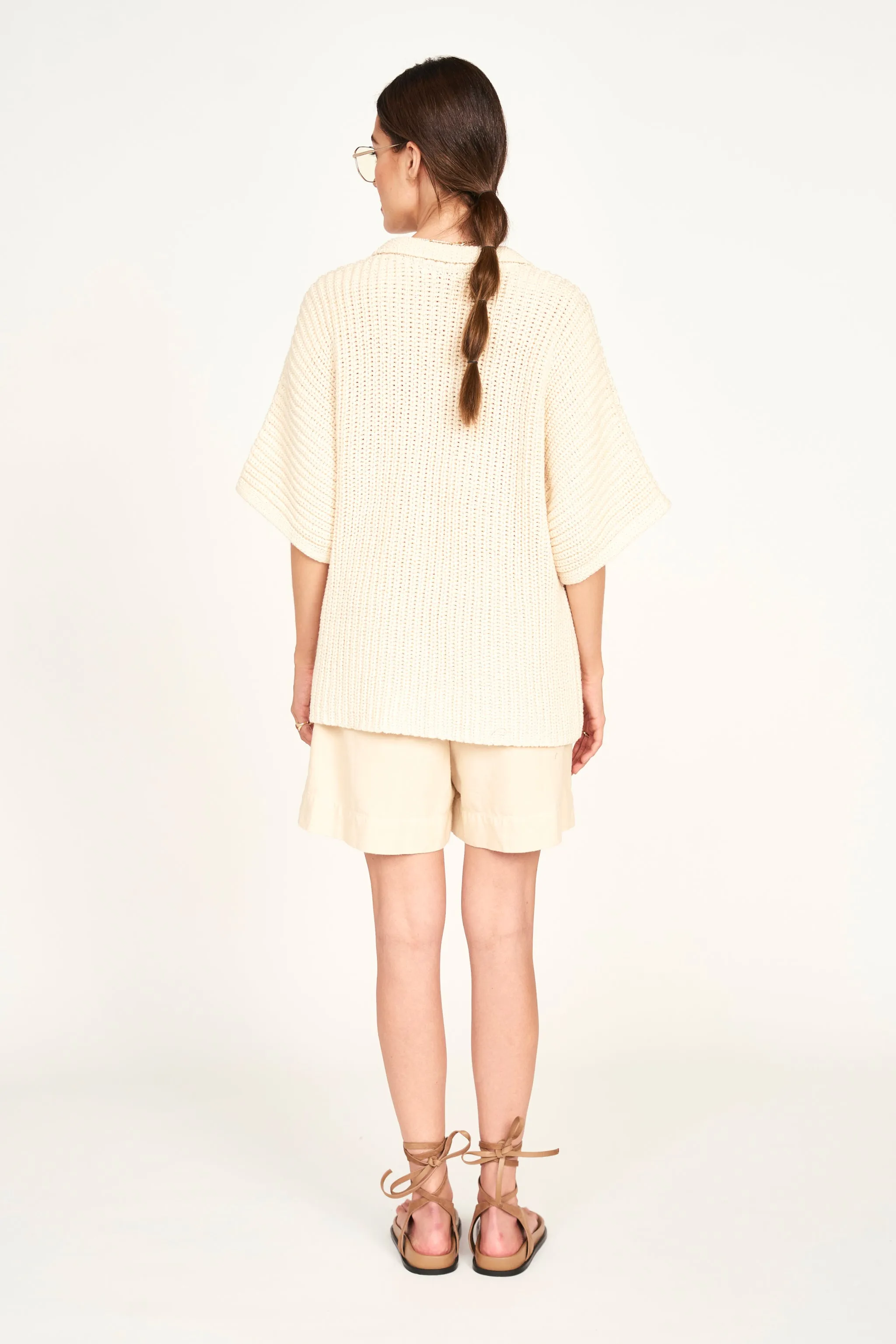Westport Knit Top in Bone