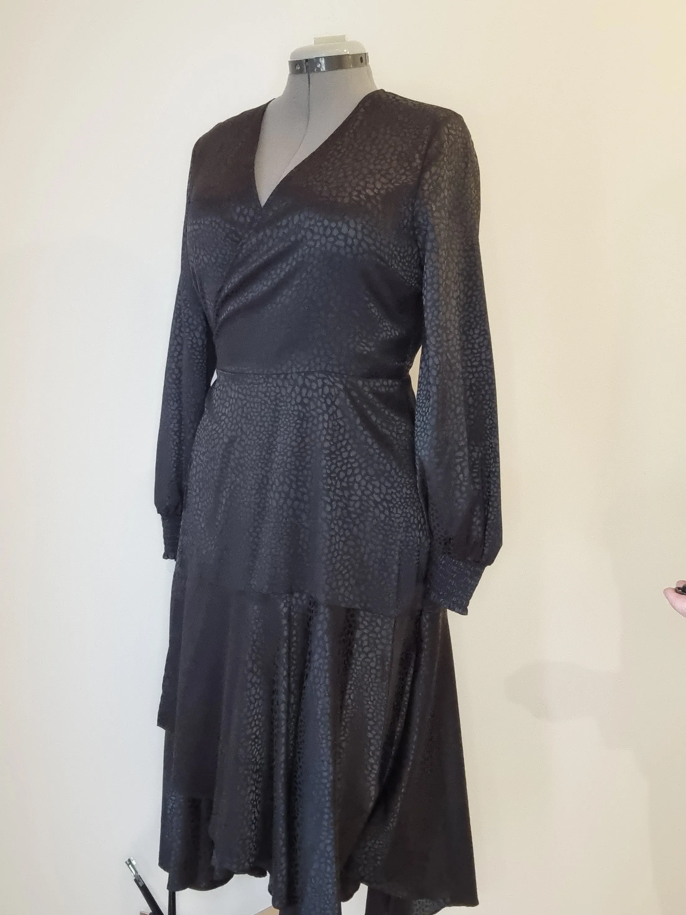 Whistle Elegant Wrap Midi Dress - Size 12