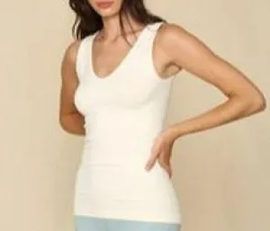 White // Get Up and Go Seamless Tank