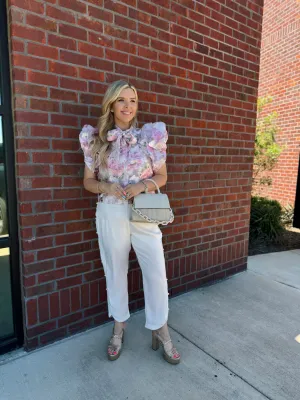 White Pearl Dress Pants