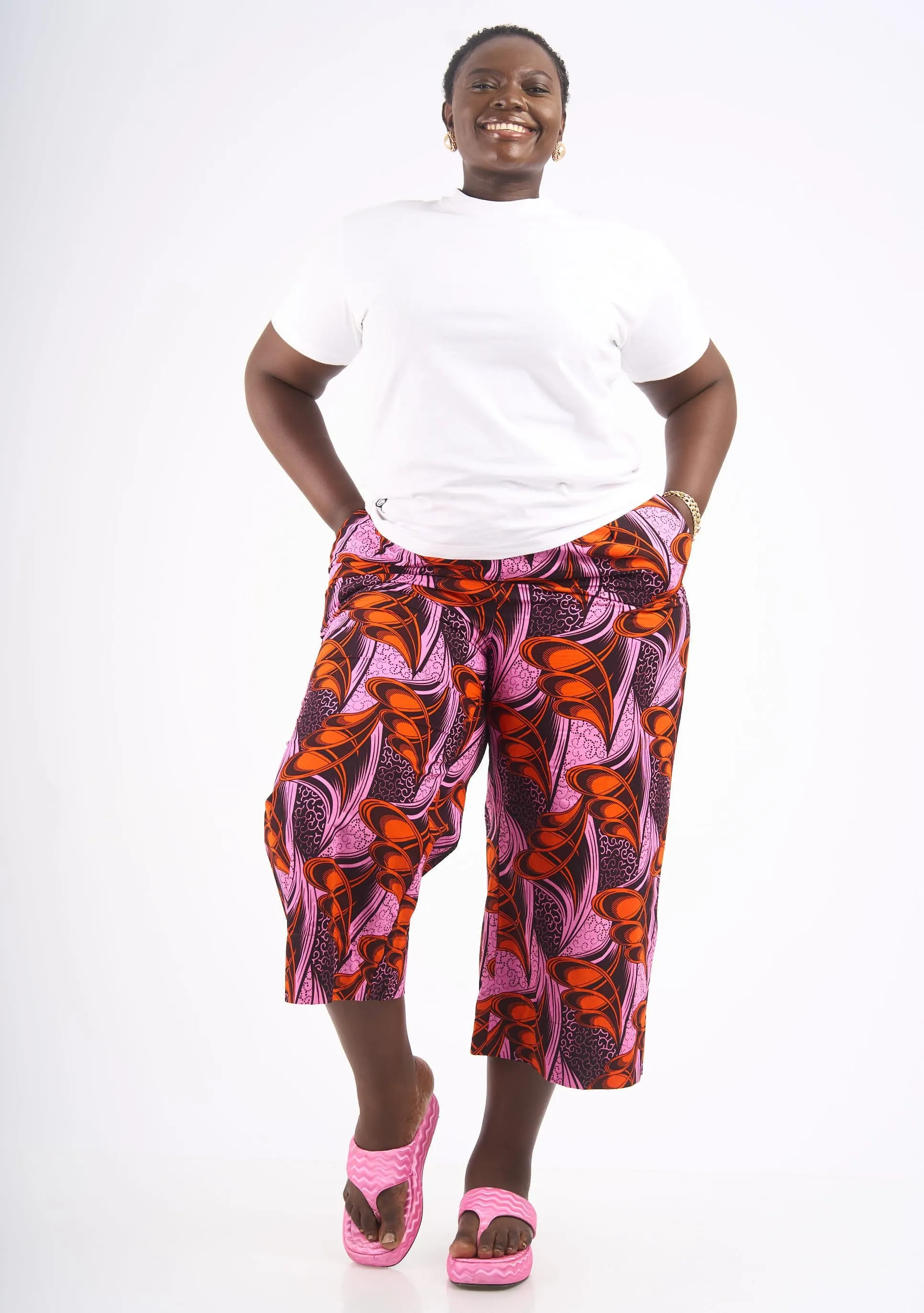 Wide Leg Pants - Red Wings