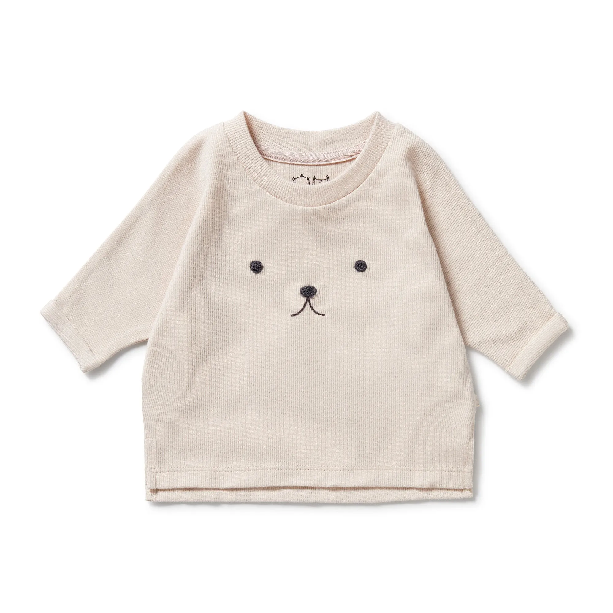 Wilson & Frenchy | Dusty Rose Organic Rib Long Sleeved Top