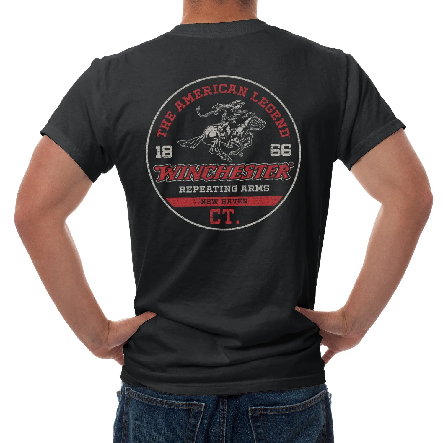 Winchester Pro - Rider in Circle - Short Sleeve T-Shirt
