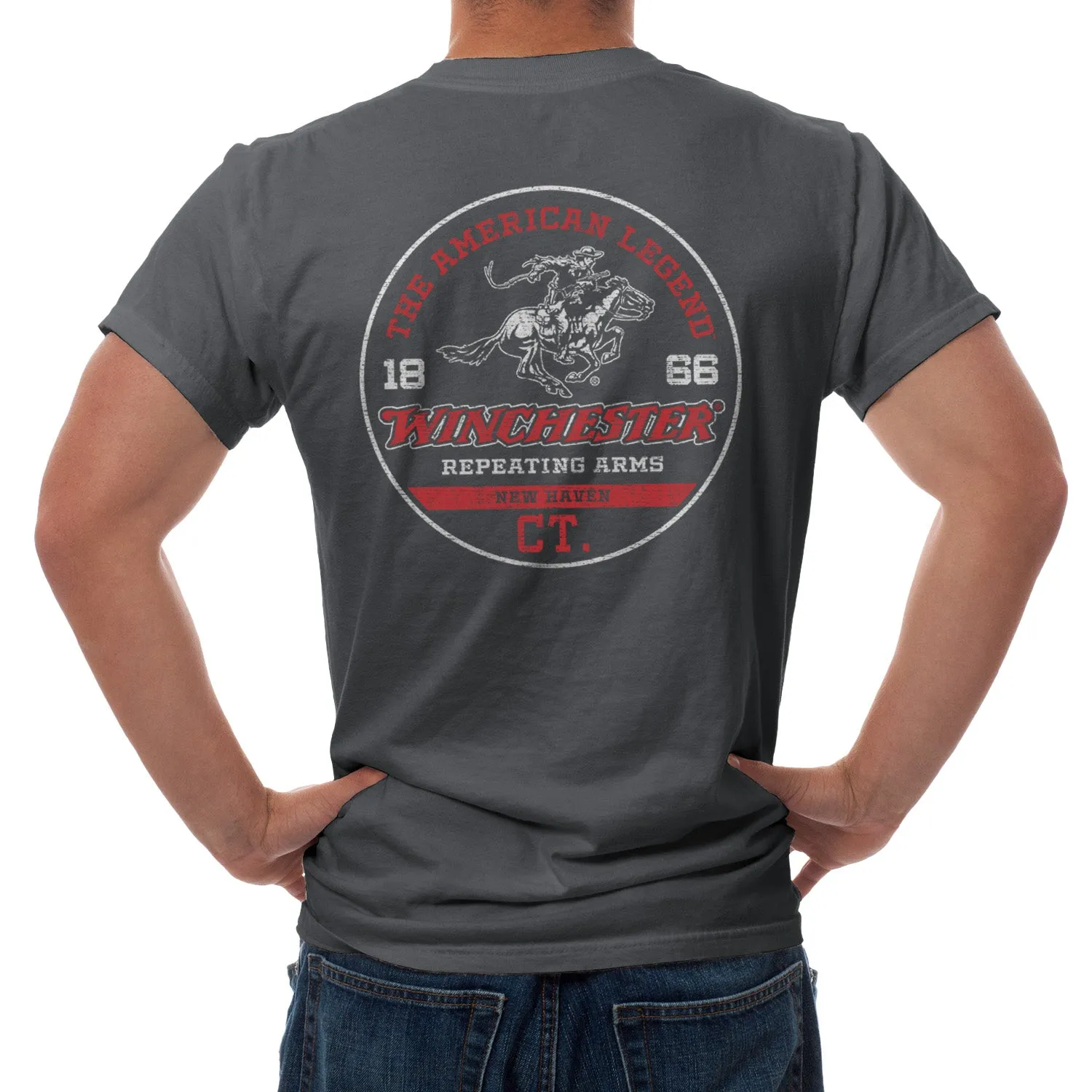 Winchester Pro - Rider in Circle - Short Sleeve T-Shirt