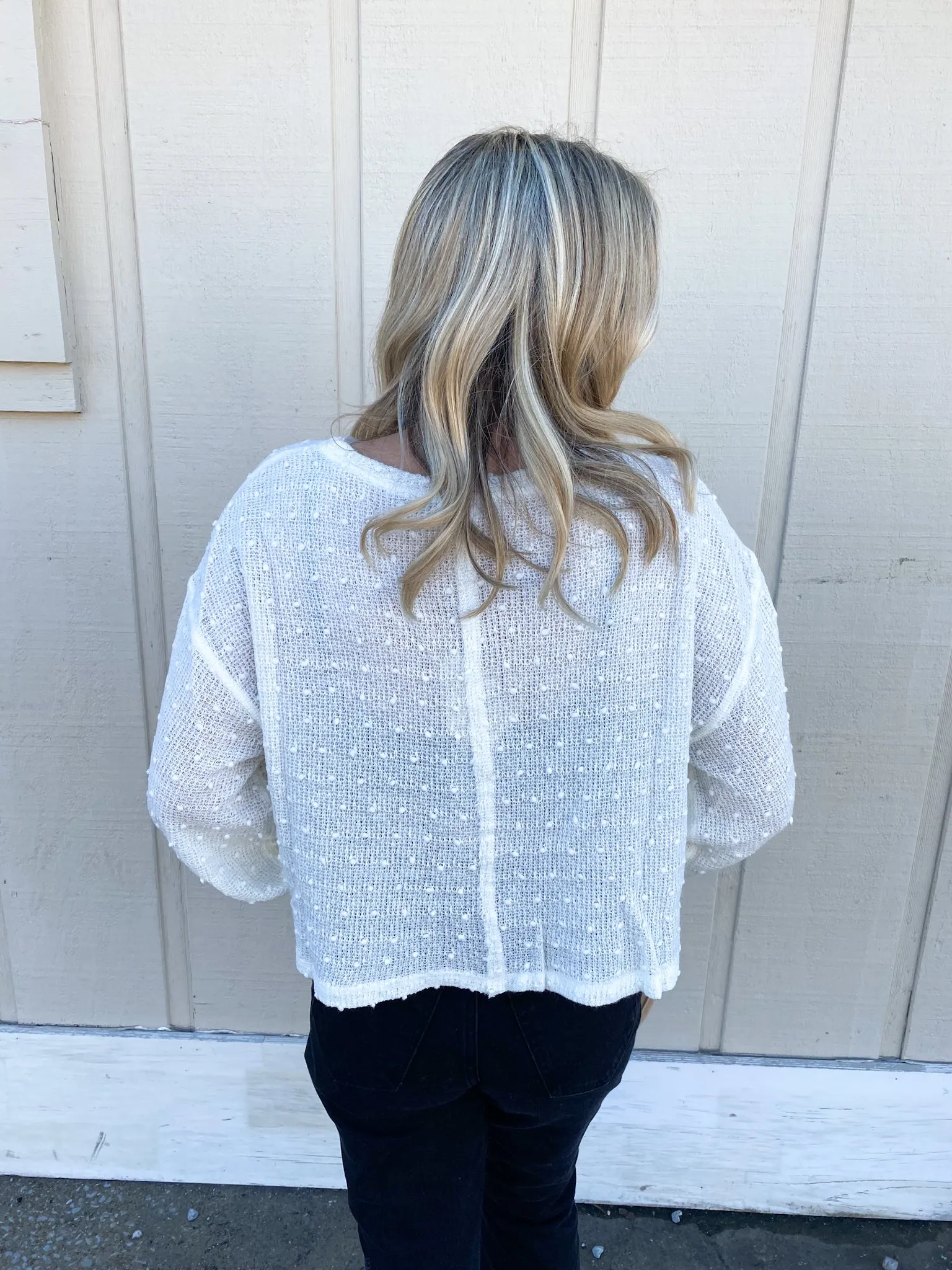 Winter White Sweater, Ivory