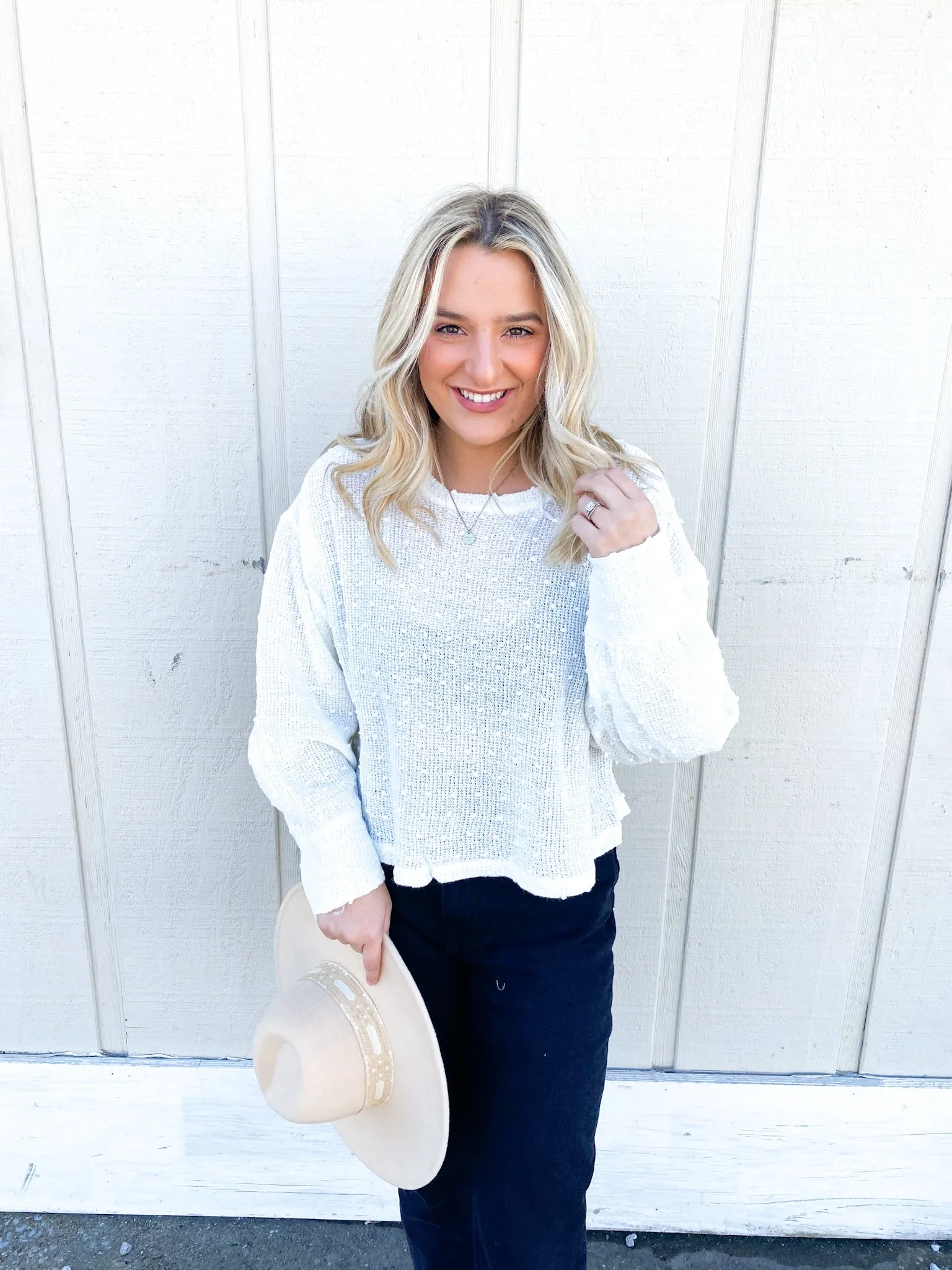 Winter White Sweater, Ivory